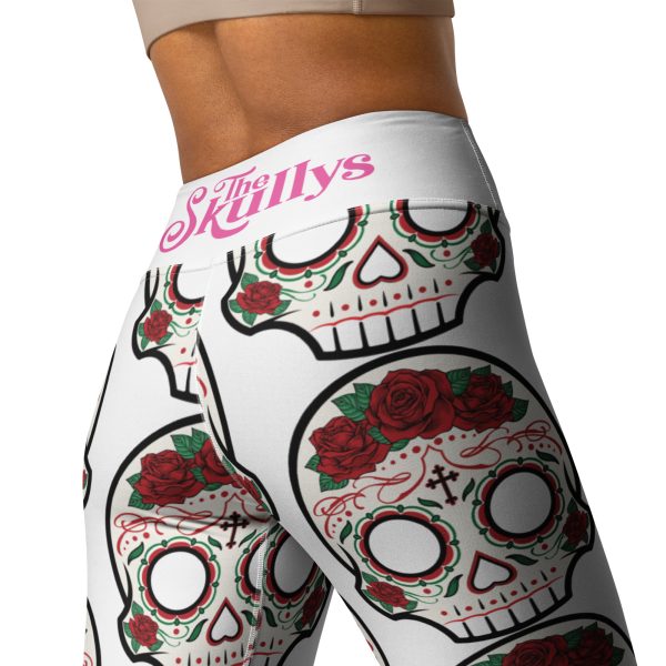 Rose Skully Yoga Leggings - Image 3