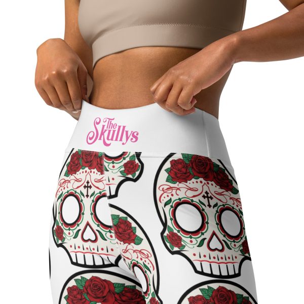 Rose Skully Yoga Leggings - Image 4