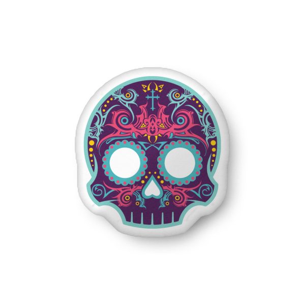 Cyberpunk Green Skully pillow - Image 3