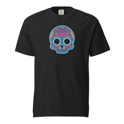 Techno Blue Skully Tee