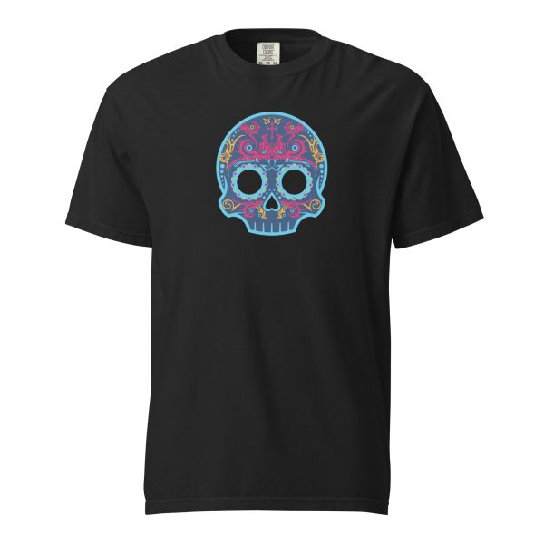 Techno Blue Skully Tee