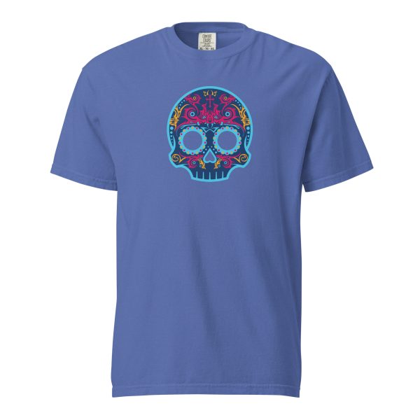 Techno Blue Skully Tee - Image 5