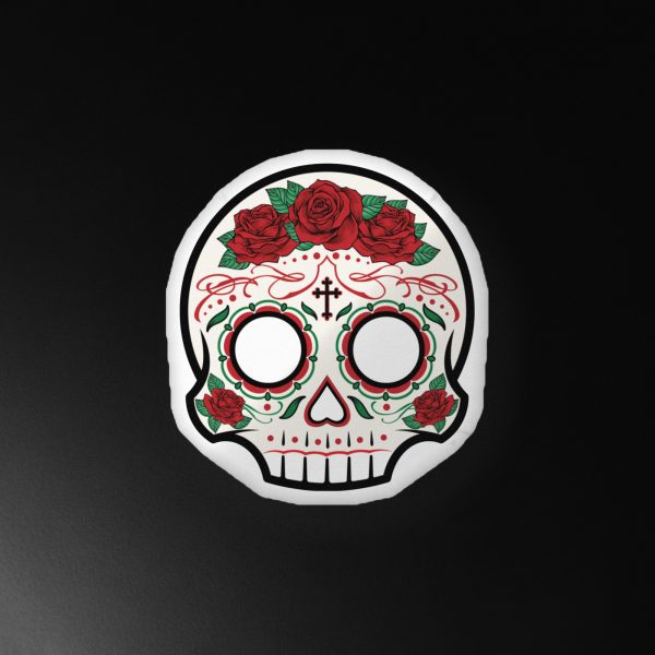 Rose Skully Pillow - Image 3