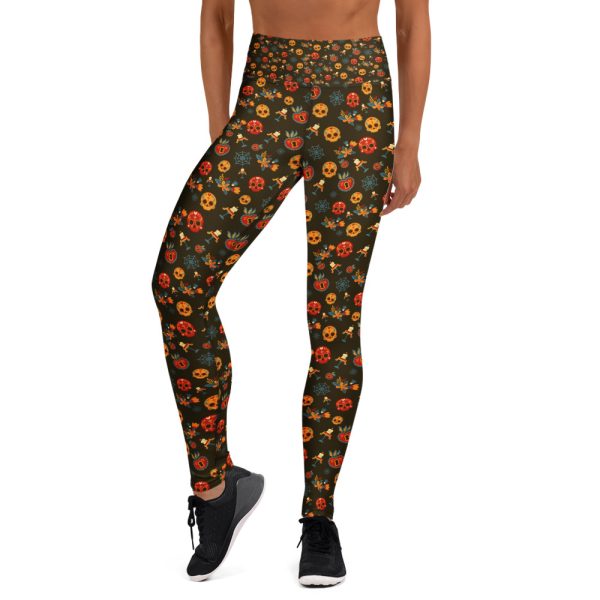 Dia De Los Muertos Print - Yoga Leggings